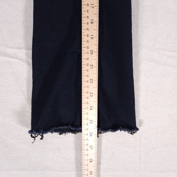 Rag & Bone 10” Inch Crop Flare Jeans Womens Size 25 Raw Hems Retro Denim Pants - Picture 5 of 16